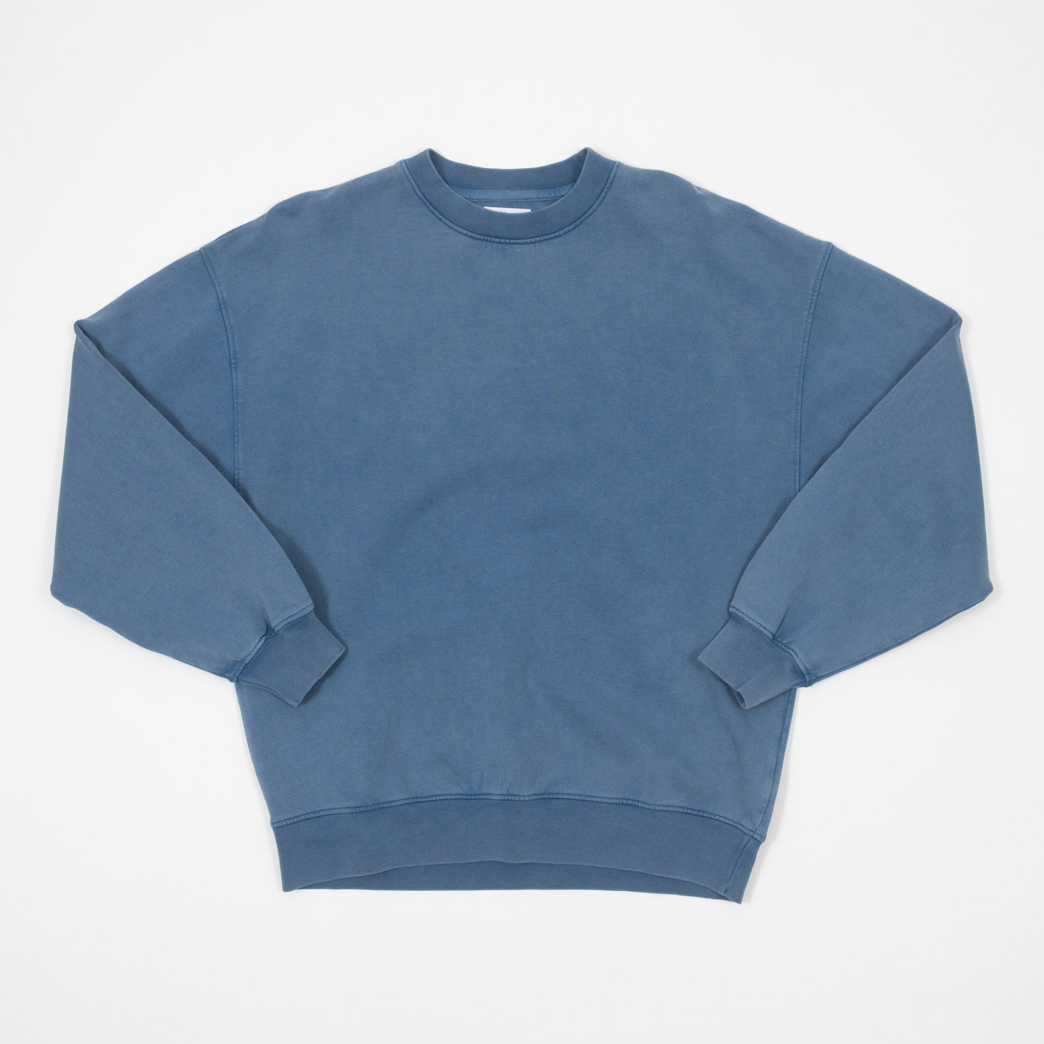 COLORFUL STANDARD Oversized Crew in Faded Indigo