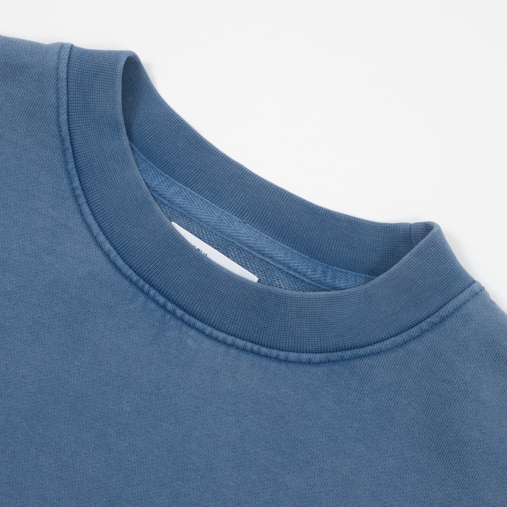 COLORFUL STANDARD Oversized Crew in Faded Indigo