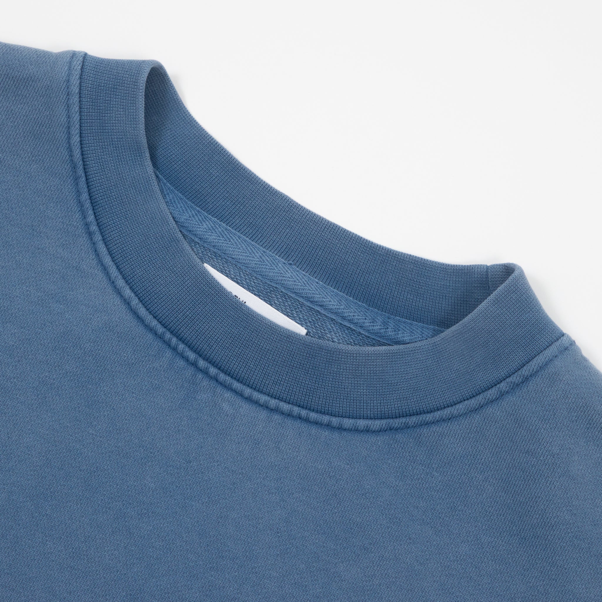 COLORFUL STANDARD Oversized Crew in Faded Indigo
