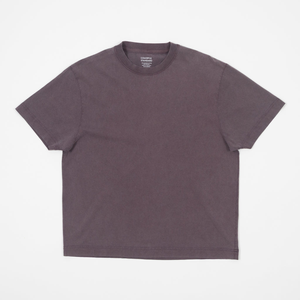 COLORFUL STANDARD Oversized T-Shirt in Faded Grape