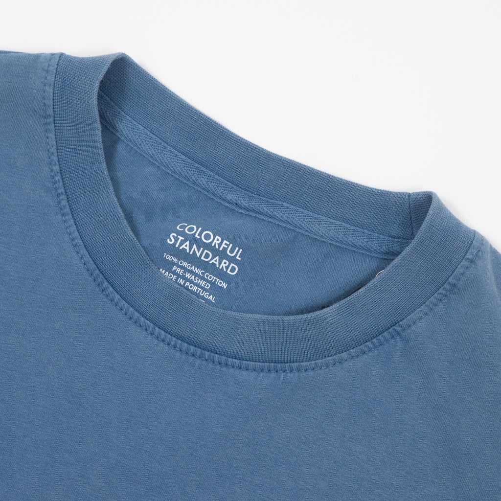 COLORFUL STANDARD Oversized T-Shirt in Faded Indigo