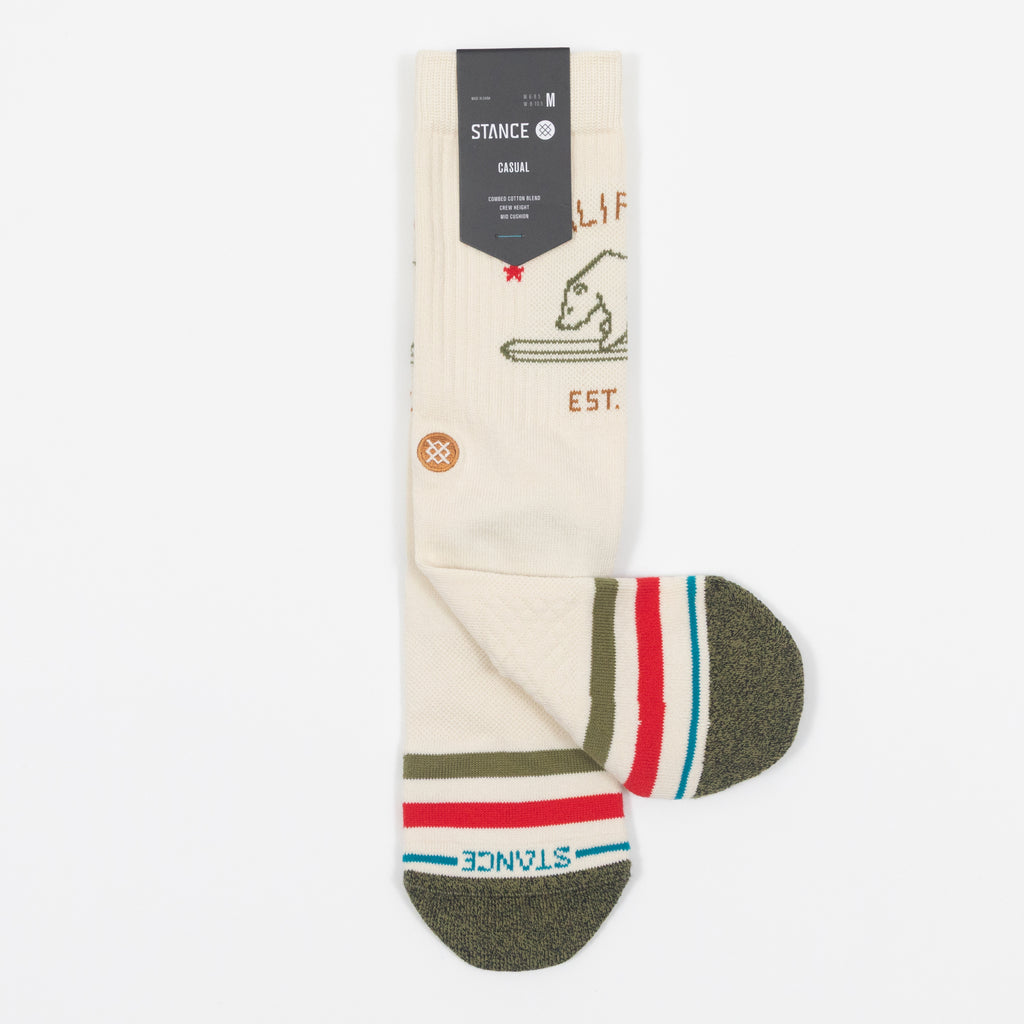 STANCE California Republic 2 Socks in OFF WHITE