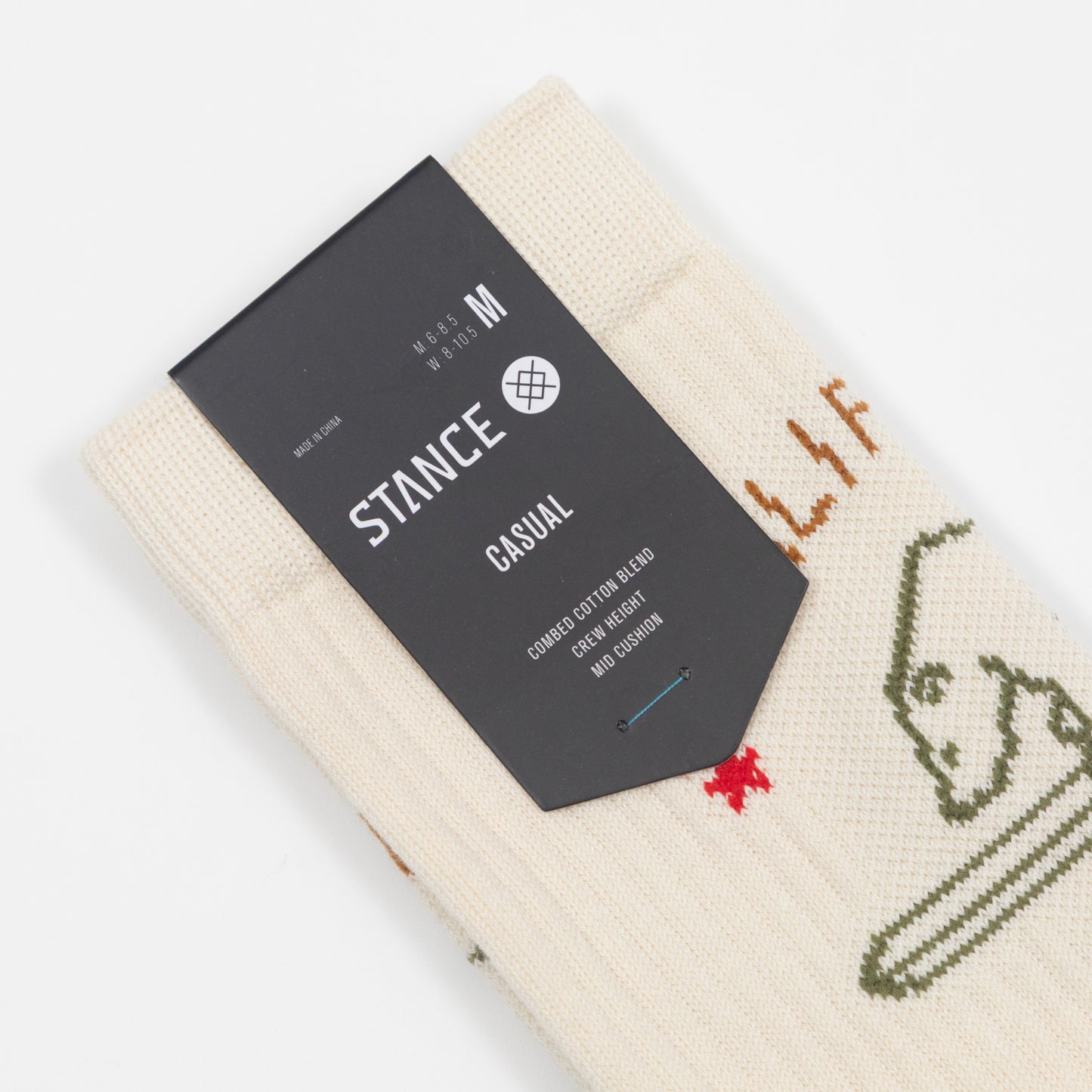 STANCE California Republic 2 Socks in OFF WHITE
