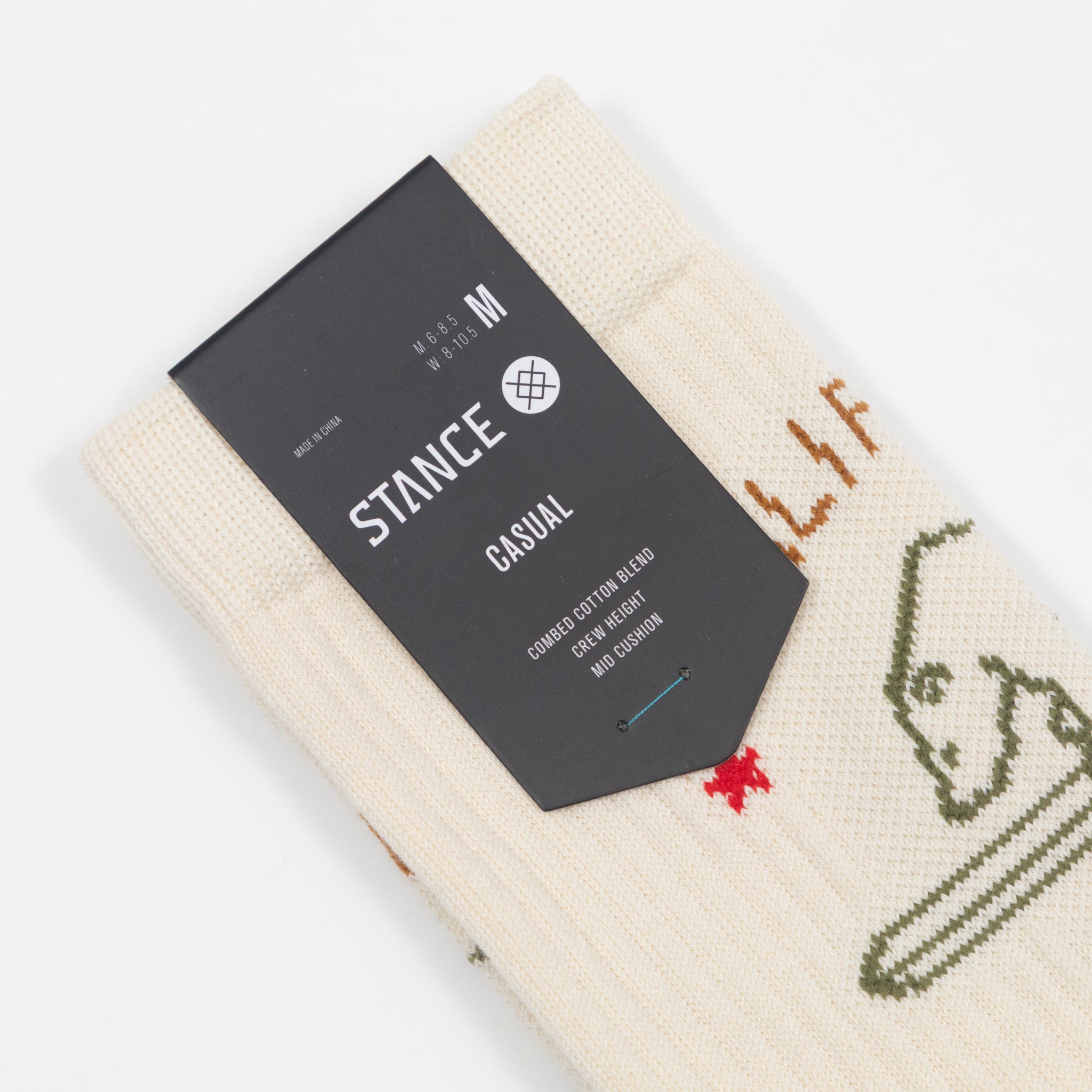 STANCE California Republic 2 Socks in OFF WHITE