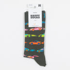 HAPPY SOCKS Car Stripe Socks in DARK GREEN