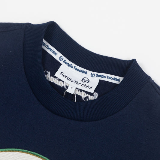 SERGIO TACCHINI Carbon Crew Sweatshirt in NAVY