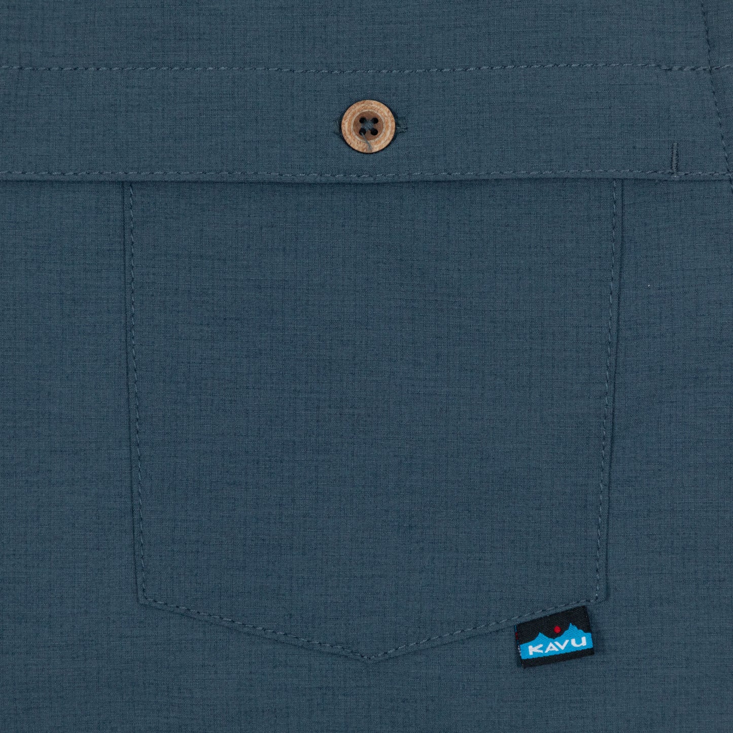 KAVU Cascade Trail Short Sleeve Shirt in BLUE