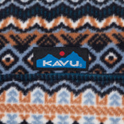 Womens KAVU Cavanaugh Aztec Fleece Pullover in BLUE