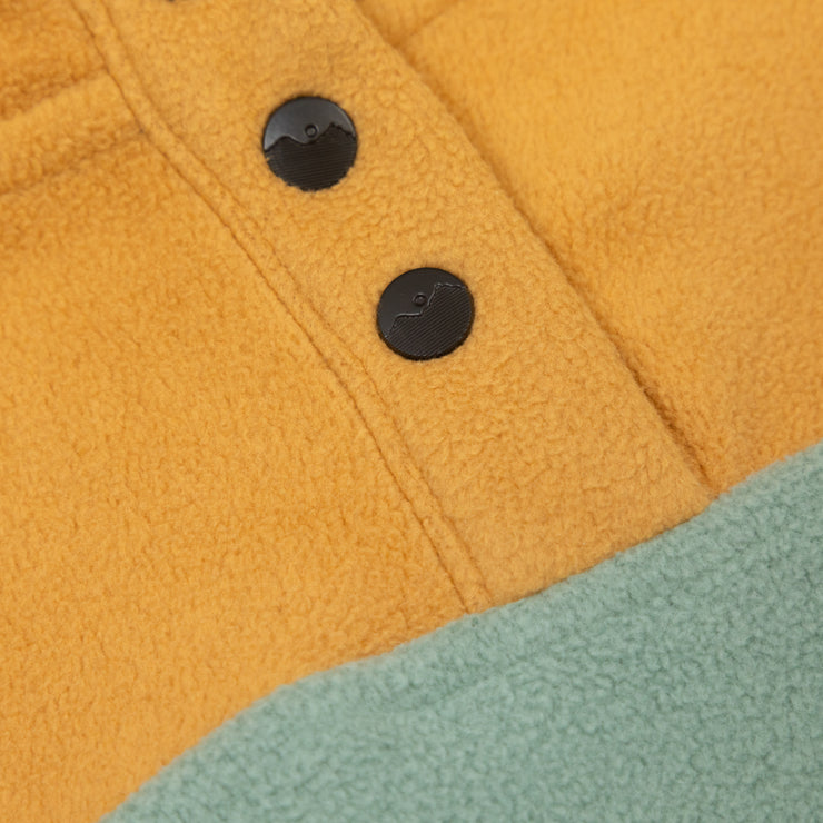 Womens KAVU Cavanaugh Fleece in YELLOW & GREEN