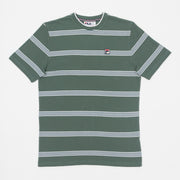 FILA Chapman Yarn Dye Striped T-Shirt in GREEN & WHITE