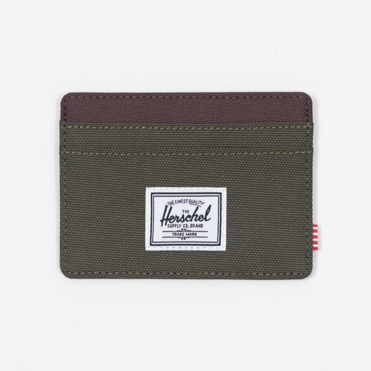HERSCHEL SUPPLY CO. Charlie Card Holder Wallet in IVY GREEN