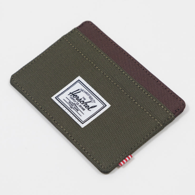 HERSCHEL SUPPLY CO. Charlie Card Holder Wallet in IVY GREEN