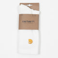CARHARTT Chase Socks in WHITE & GOLD