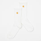CARHARTT Chase Socks in WHITE & GOLD