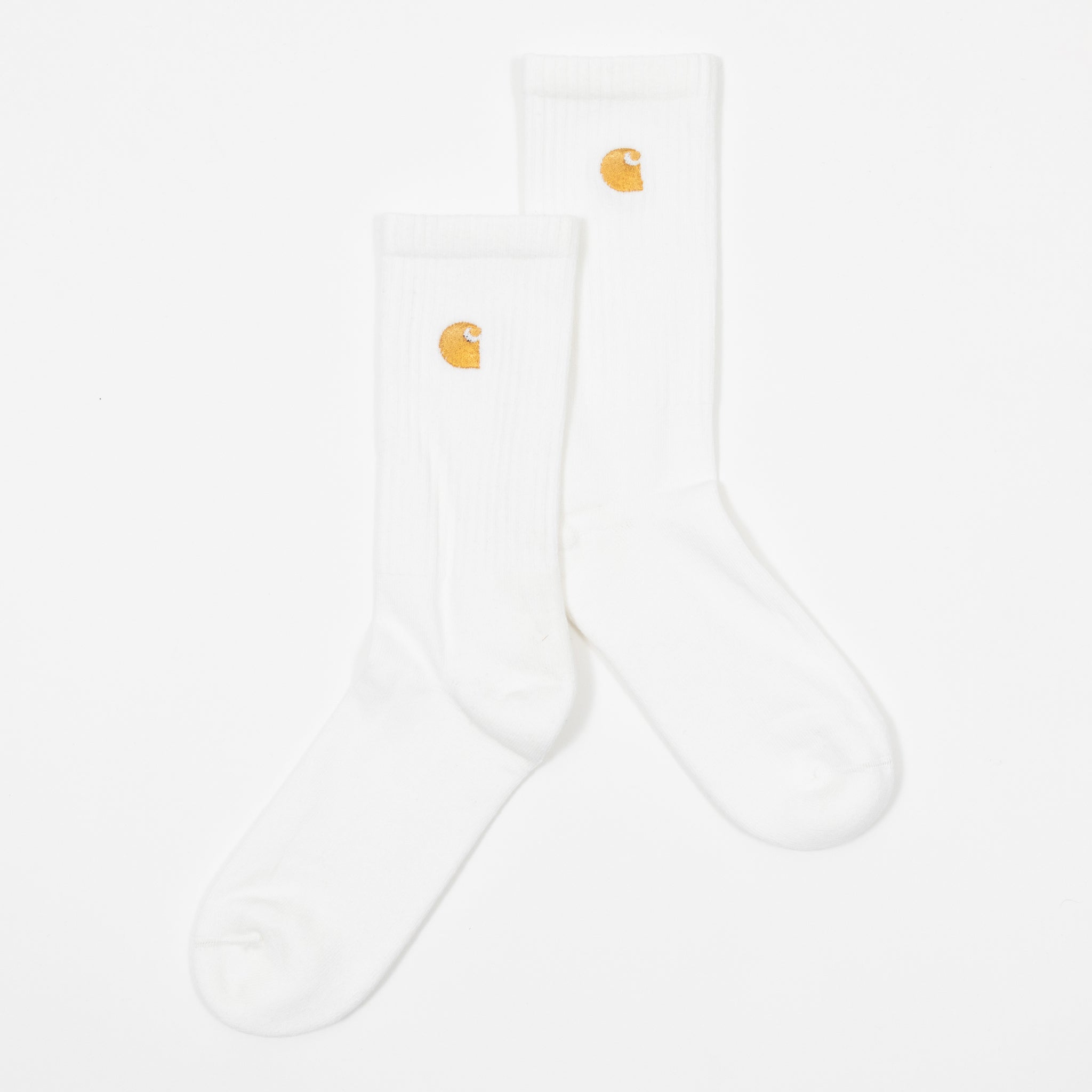 CARHARTT Chase Socks in WHITE & GOLD