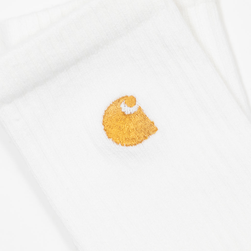 CARHARTT Chase Socks in WHITE & GOLD