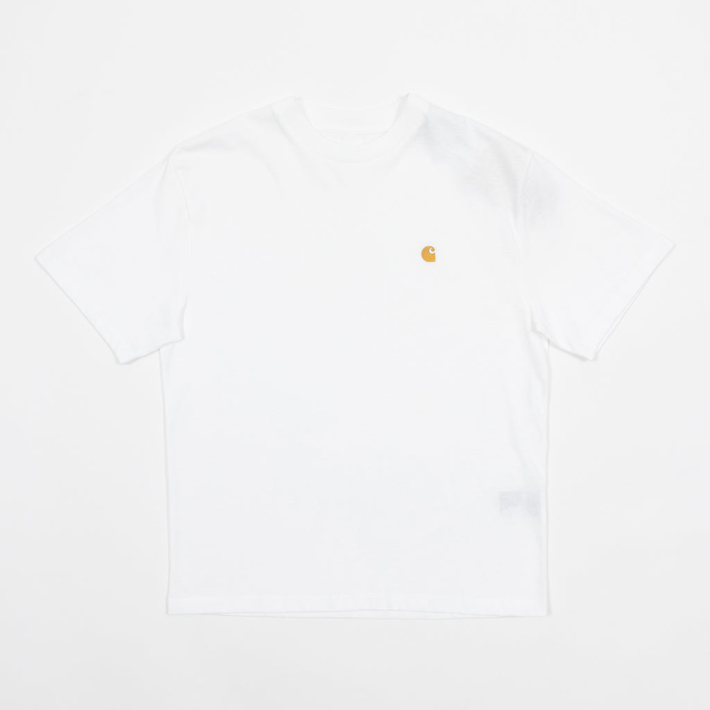 womens carhartt tshirt white oversized small logo