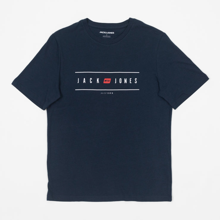 JACK & JONES Chest Logo T-Shirt in NAVY