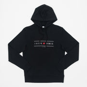 JACK & JONES Chest Logo Hoodie in BLACK