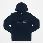 JACK & JONES Chest Logo Hoodie in NAVY BLAZER