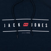 JACK & JONES Chest Logo Hoodie in NAVY BLAZER