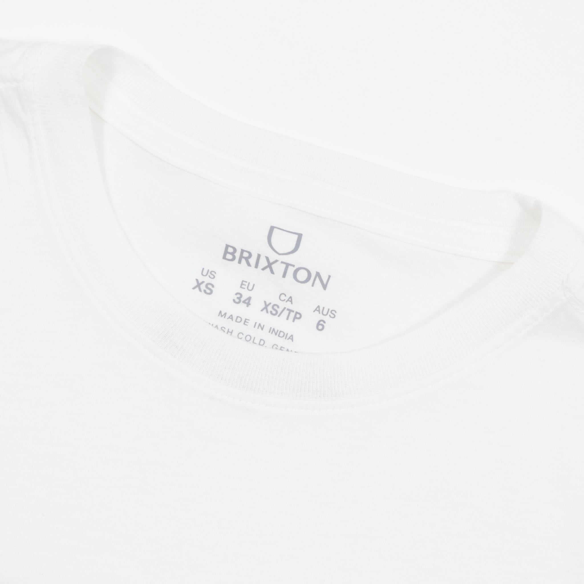 Womens BRIXTON Chill Out Crew T-Shirt in OFF WHITE