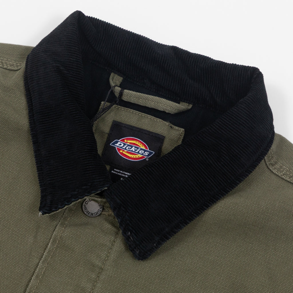 DICKIES Chore Jacket Lined Canvas in MILITARY GREEN