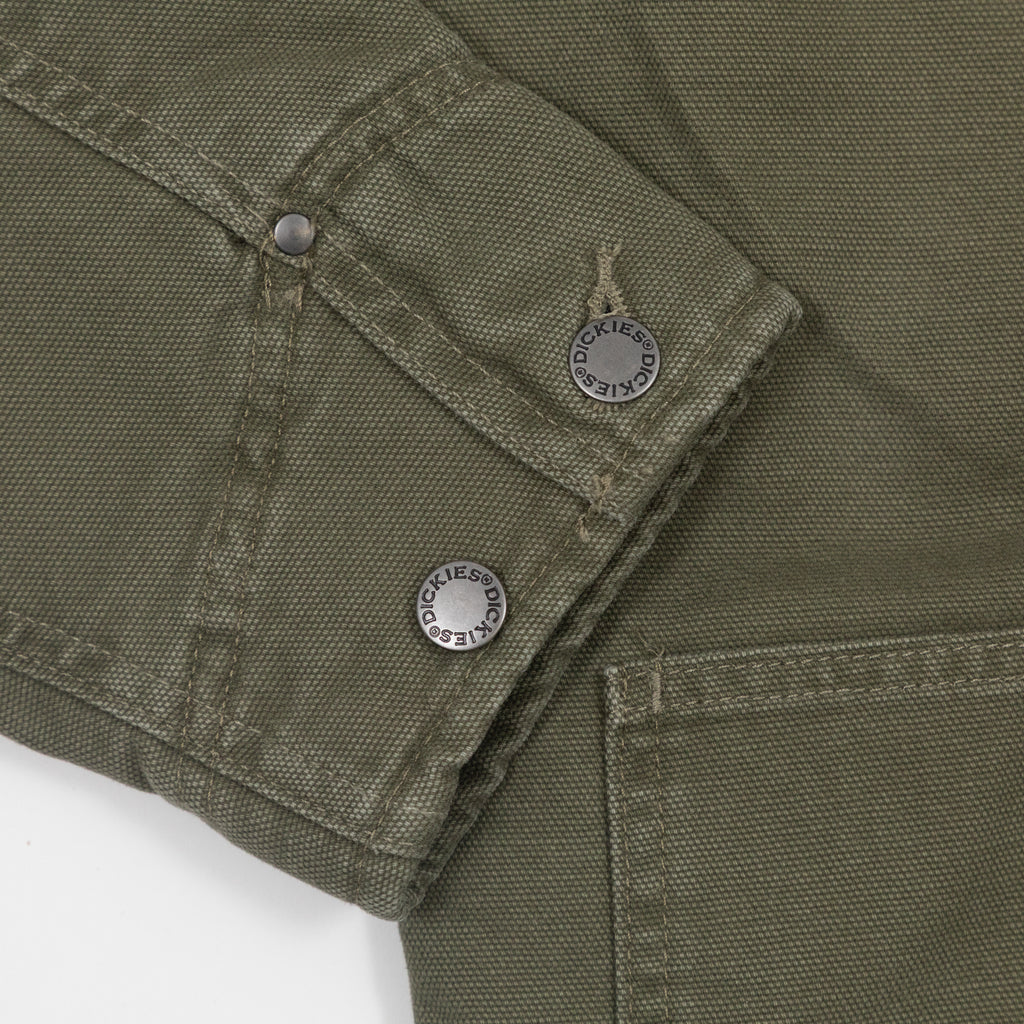 DICKIES Chore Jacket Lined Canvas in MILITARY GREEN