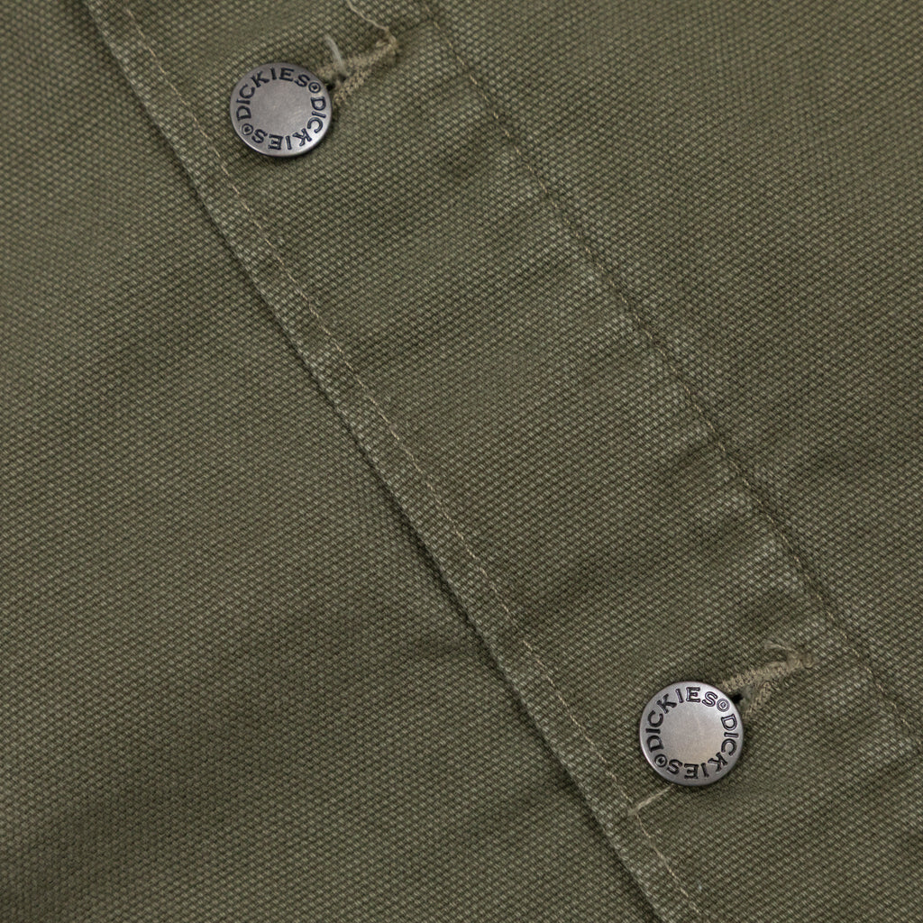 DICKIES Chore Jacket Lined Canvas in MILITARY GREEN