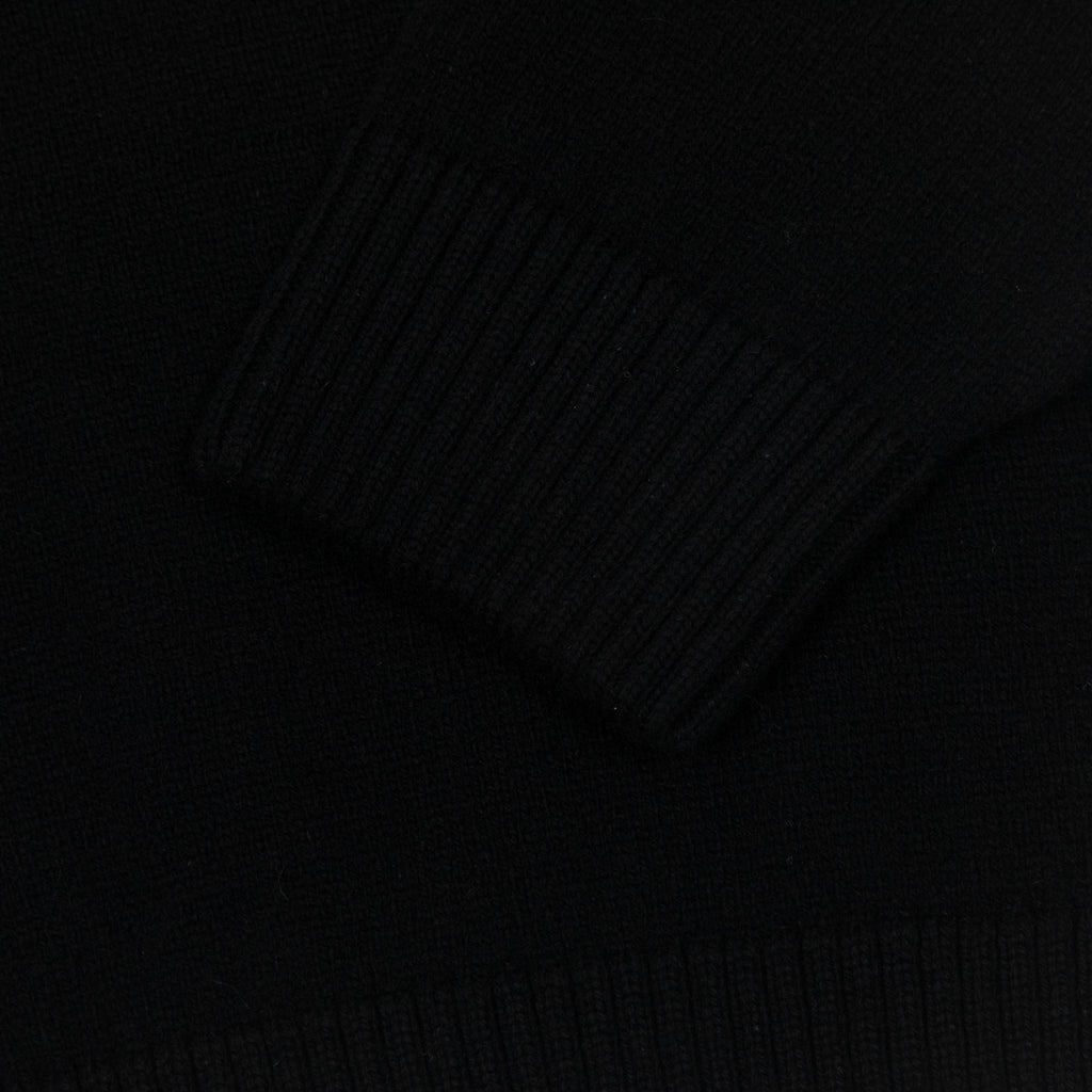 COLORFUL STANDARD Classic Merino Wool Crew in DEEP BLACK