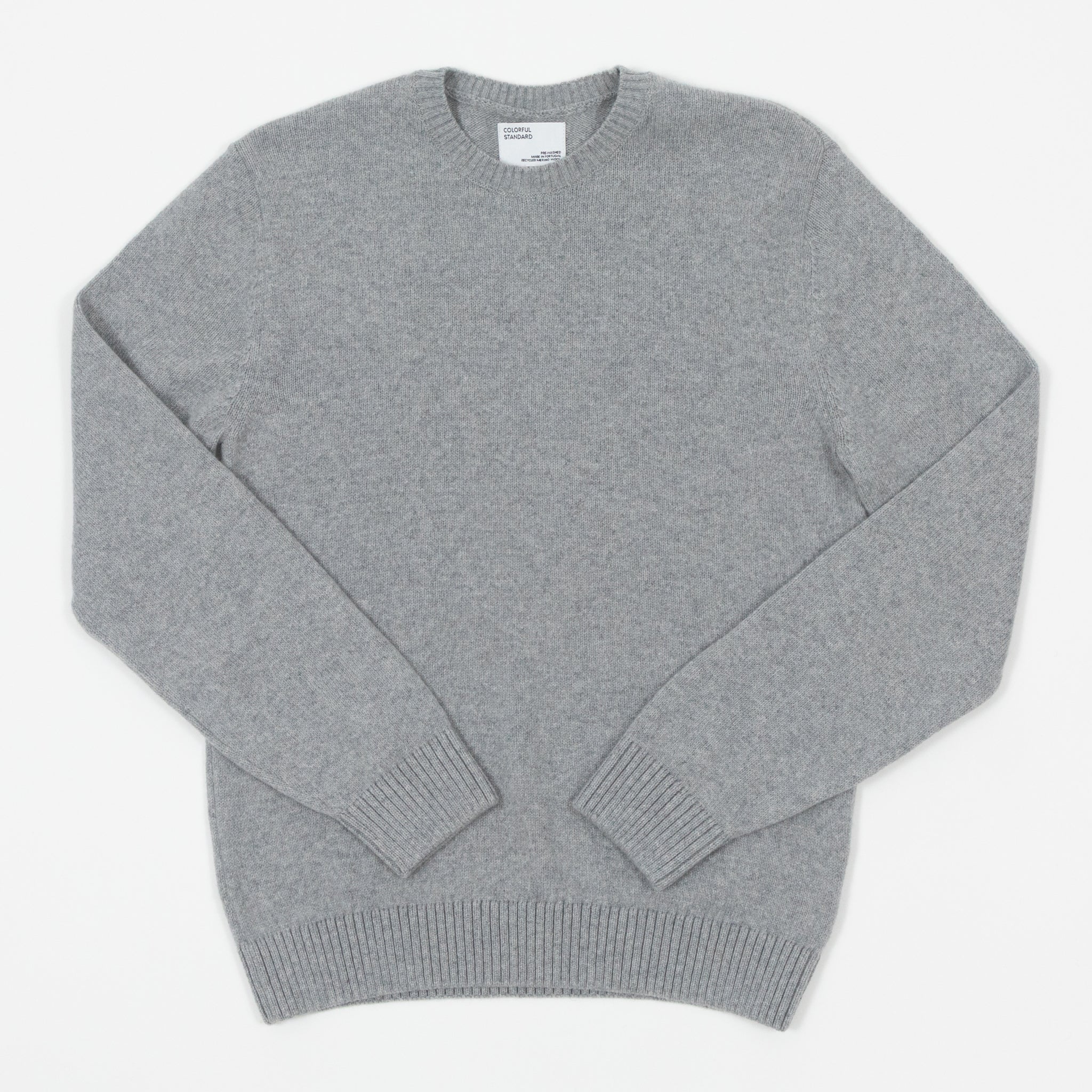 COLORFUL STANDARD Classic Merino Wool Crew in HEATHER GREY