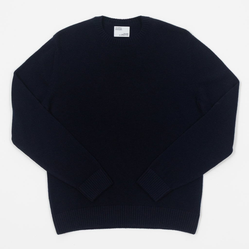 COLORFUL STANDARD Classic Merino Wool Crew in NAVY BLUE