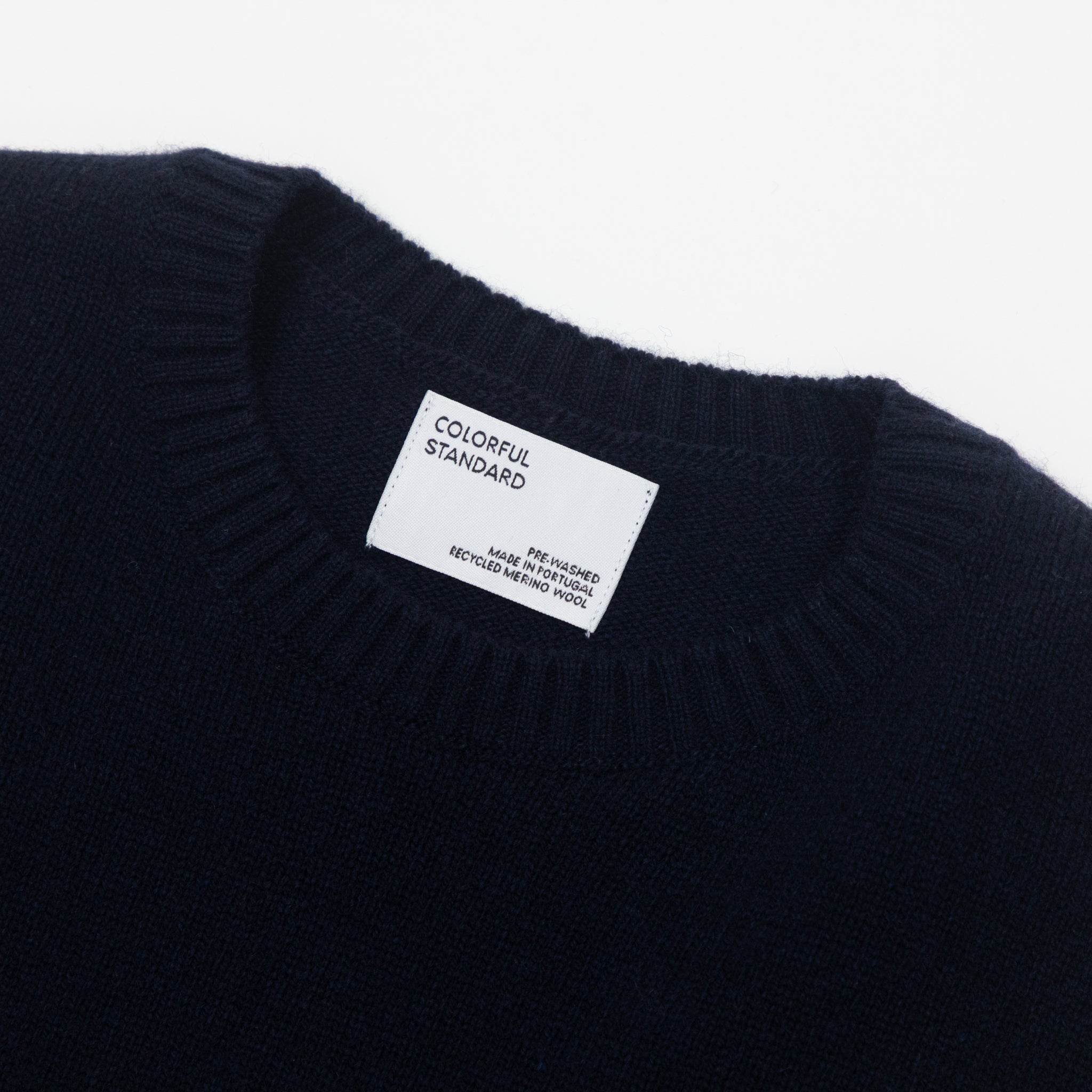 COLORFUL STANDARD Classic Merino Wool Crew in NAVY BLUE