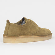 CLARKS ORIGINALS Coal London Shoes in MID GREEN SUEDE