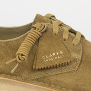 CLARKS ORIGINALS Coal London Shoes in MID GREEN SUEDE