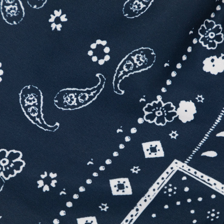 FARAH Colbert Bandana Print Swim Shorts in TRUE NAVY