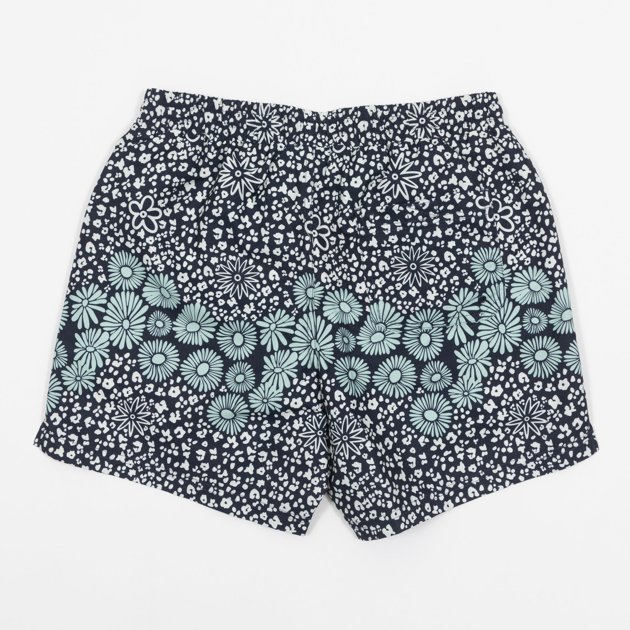 FARAH Colbert Flower Print Swim Shorts in NAVY