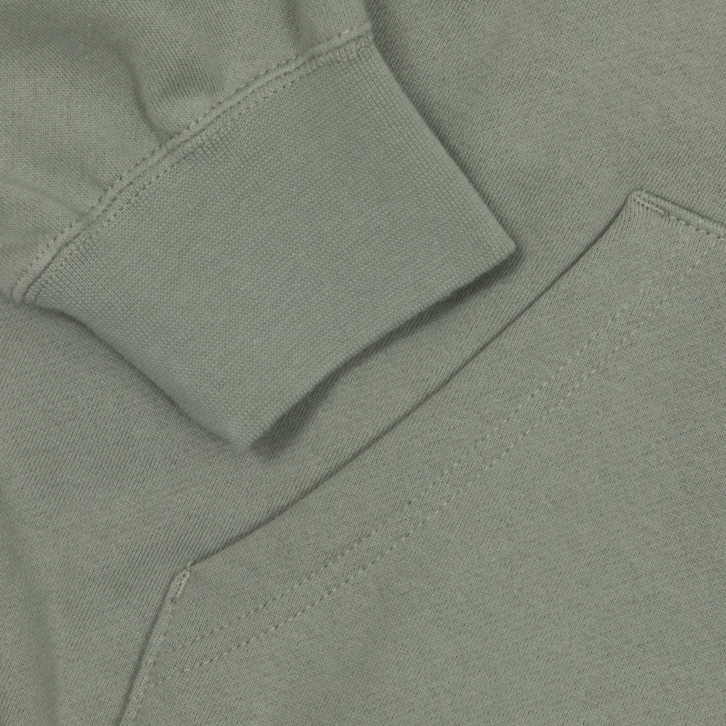 Womens OBEY Collegiate Baggy Relaxed Zipped Hoodie in GREEN