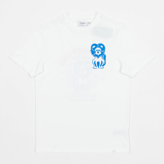 FARAH Como Graphic T-Shirt in WHITE