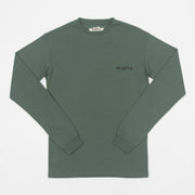 KAVU Compass Long Sleeve Graphic T-Shirt in GREEN
