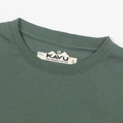KAVU Compass Long Sleeve Graphic T-Shirt in GREEN