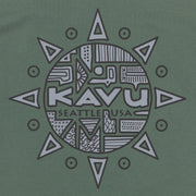 KAVU Compass Long Sleeve Graphic T-Shirt in GREEN