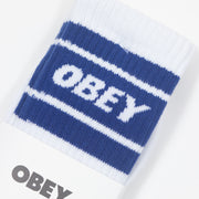 OBEY Cooper II Socks in WHITE & BLUE