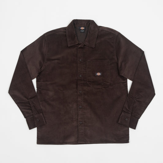 DICKIES Corduroy Shirt in BROWN