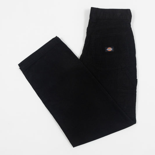 Womens DICKIES Corduroy Carpenter Jeans in BLACK