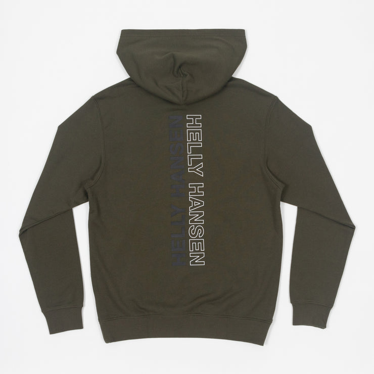 HELLY HANSEN Core Graphic Hoodie in GREEN