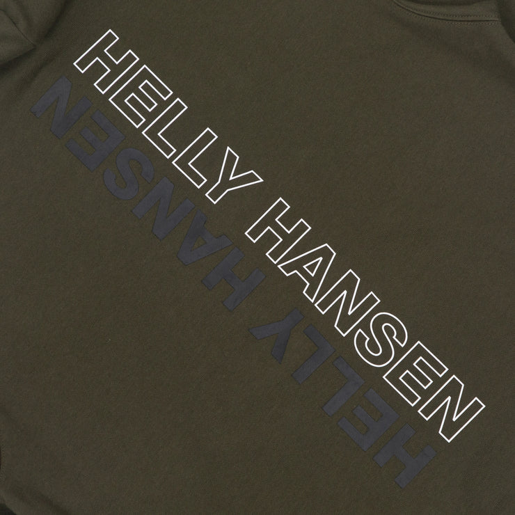HELLY HANSEN Core Graphic Hoodie in GREEN