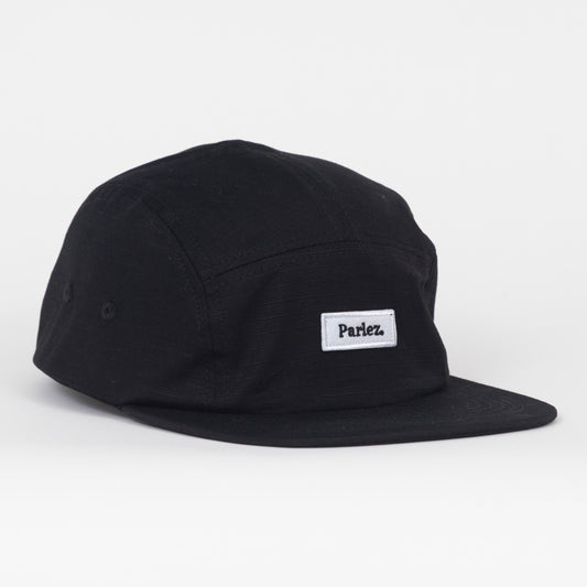 PARLEZ Cover 5 Panel Cap in BLACK