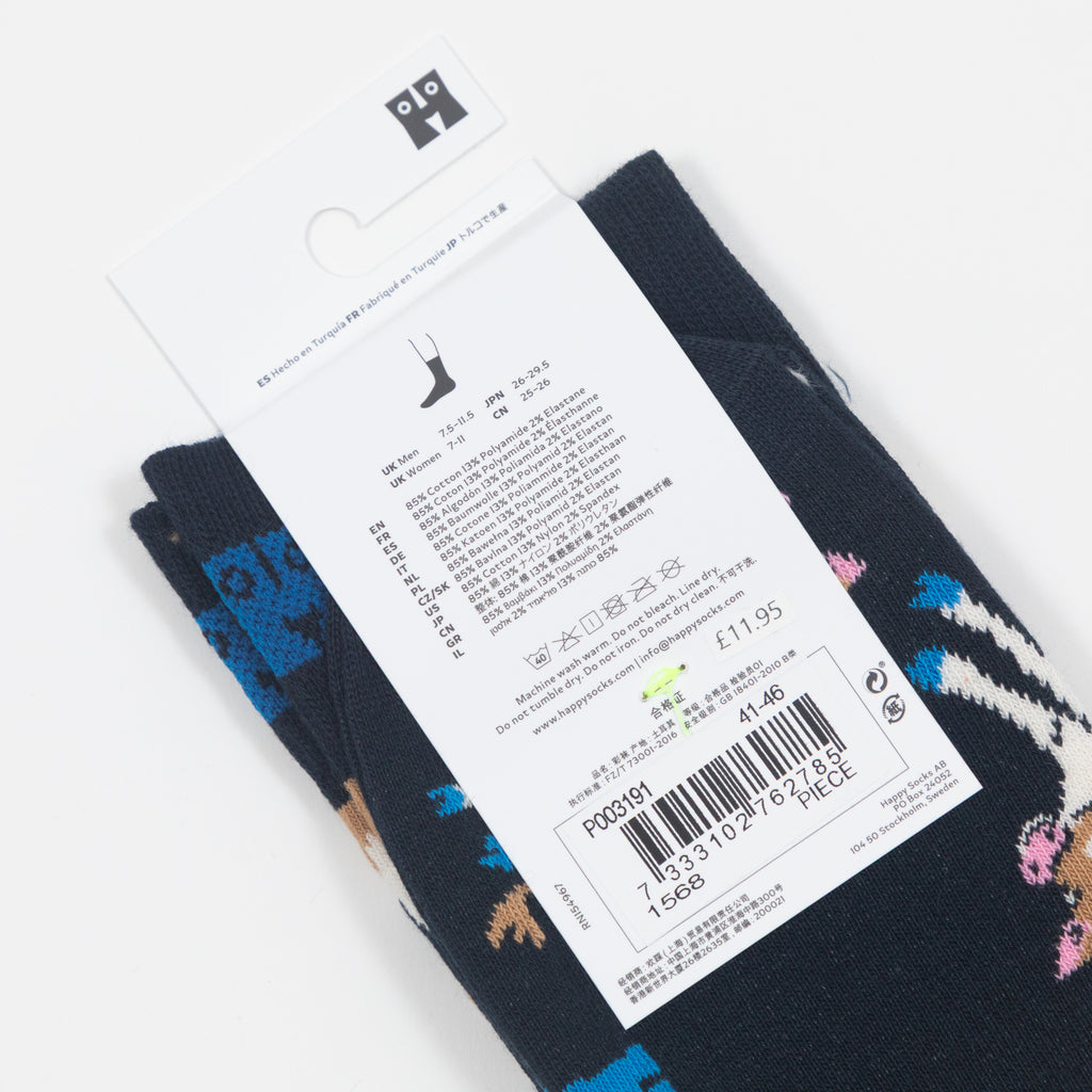 HAPPY SOCKS Cow Socks in NAVY
