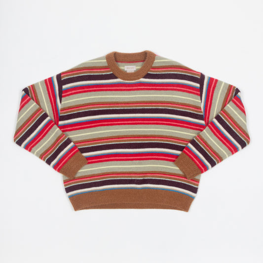 Womens BRIXTON Cozy Crew Sweater in MULTI STRIPE